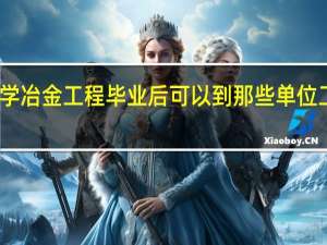 学冶金工程毕业后可以到那些单位工作啊