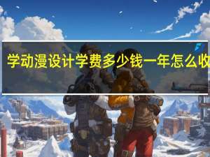 学动漫设计学费多少钱一年 怎么收费的