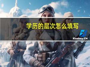 学历的层次怎么填写