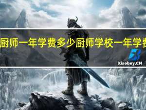 学厨师一年学费多少 厨师学校一年学费多少钱