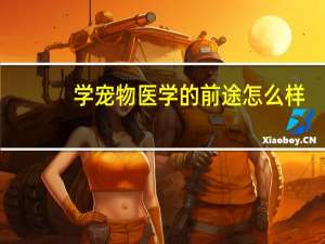学宠物医学的前途怎么样