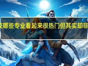 学校哪些专业看起来很热门但其实却非常难就业