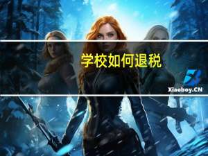 学校如何退税