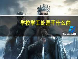 学校学工处是干什么的