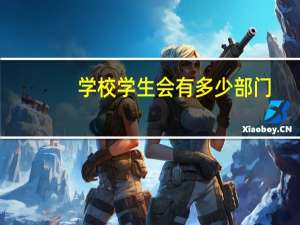 学校学生会有多少部门