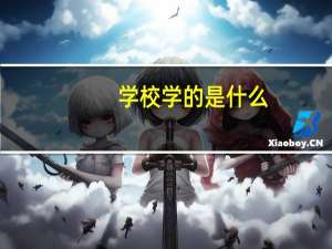 学校学的是什么