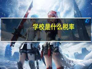 学校是什么税率