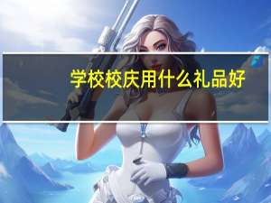 学校校庆用什么礼品好