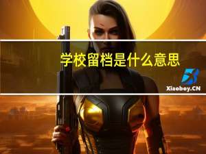 学校留档是什么意思