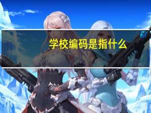 学校编码是指什么