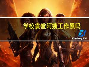 学校食堂阿姨工作累吗