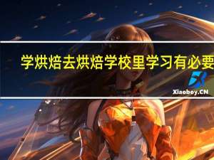 学烘焙去烘焙学校里学习有必要吗
