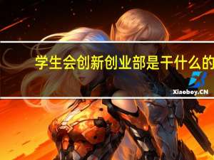 学生会创新创业部是干什么的