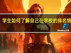 学生如何了解自己在学校的排名情况呢