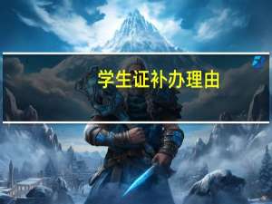 学生证补办理由