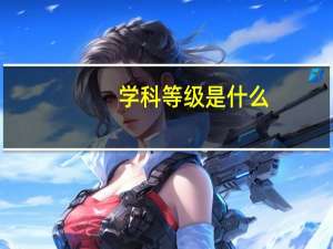 学科等级是什么