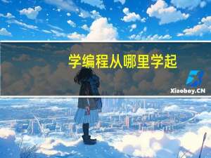 学编程从哪里学起