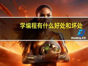 学编程有什么好处和坏处