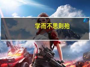 学而不思则殆