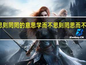 学而不思则罔罔的意思 学而不思则罔思而不学则殆的意思