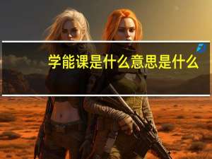 学能课是什么意思是什么