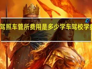 学驾照车管所费用是多少 学车驾校学费多少钱
