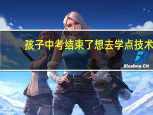 孩子中考结束了想去学点技术，学什么好呢