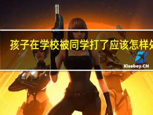 孩子在学校被同学打了应该怎样处理