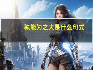 孰能为之大是什么句式