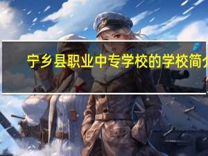 宁乡县职业中专学校的学校简介