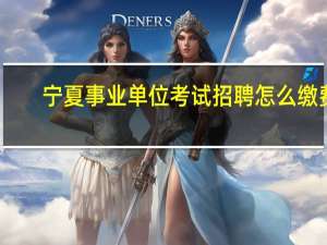 宁夏事业单位考试招聘怎么缴费