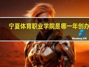 宁夏体育职业学院是哪一年创办的