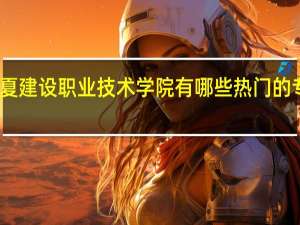 宁夏建设职业技术学院有哪些热门的专业推荐