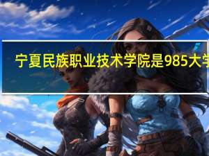 宁夏民族职业技术学院是985大学吗