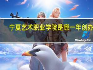 宁夏艺术职业学院是哪一年创办的