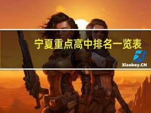 宁夏重点高中排名一览表