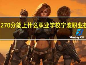 宁波中考270分能上什么职业学校 宁波职业技术学院分数线