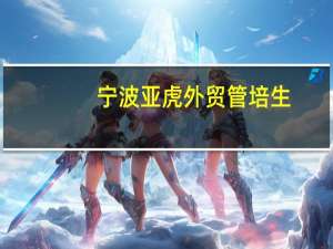 宁波亚虎外贸管培生（宁波亚虎）