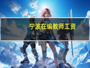 宁波在编教师工资