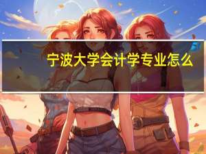 宁波大学会计学专业怎么