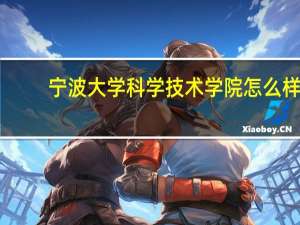 宁波大学科学技术学院怎么样
