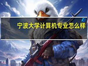 宁波大学计算机专业怎么样