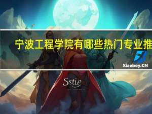 宁波工程学院有哪些热门专业推荐