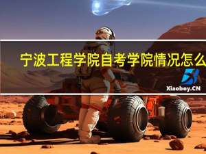 宁波工程学院自考学院情况怎么样