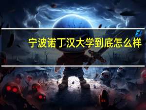 宁波诺丁汉大学到底怎么样