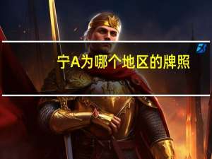 宁A为哪个地区的牌照