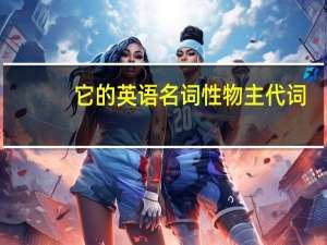 它的英语名词性物主代词