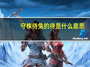 守株待兔的待是什么意思