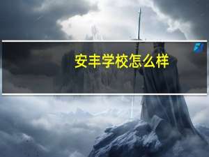 安丰学校怎么样