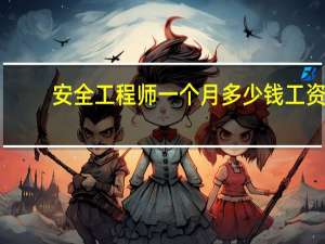 安全工程师一个月多少钱工资